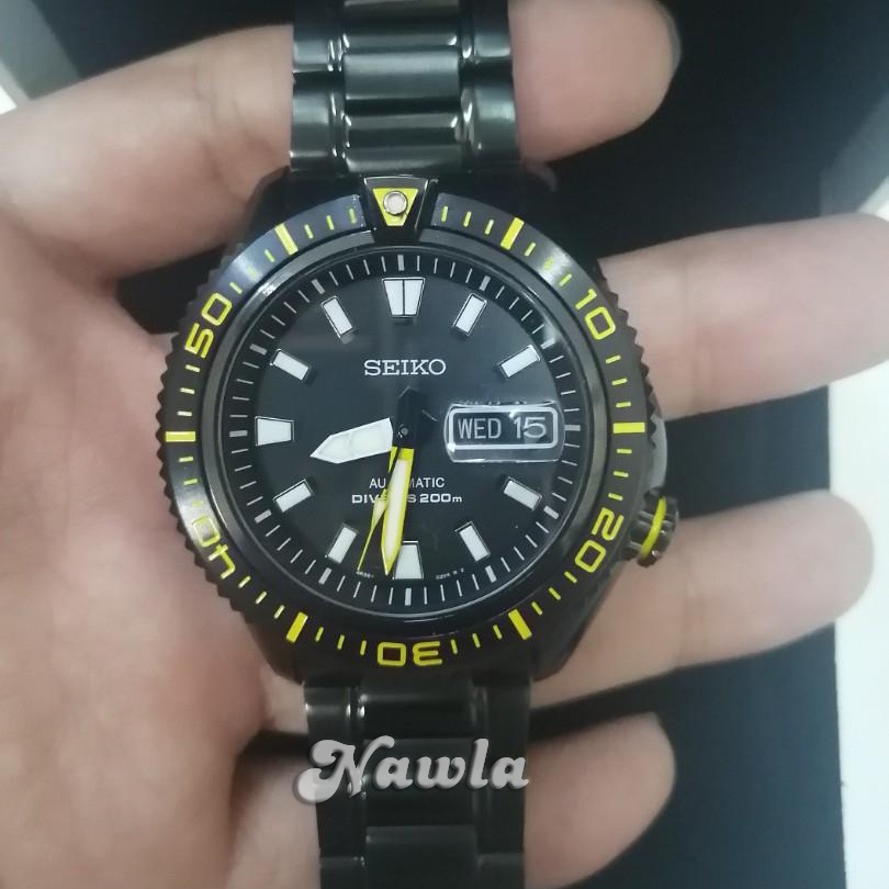 Seiko Superior SRP499K1 Black Stargate Divers - Jam Tangan Pria SRP499