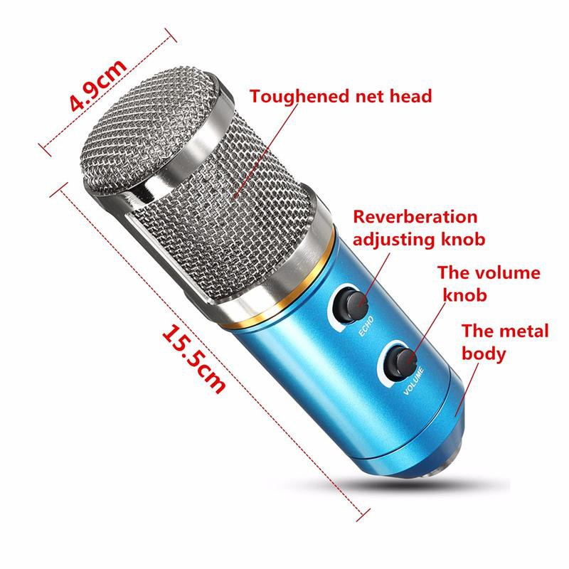 Mic MK F200TL Condenser Microphone 3.5mm dengan Stand Mic