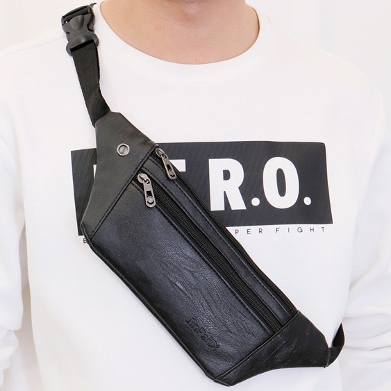 Tas Selempang Pria Waistbag Anti Air Waist Bag Cowok Import Tas Selempang Murah Jinpaidi 3327