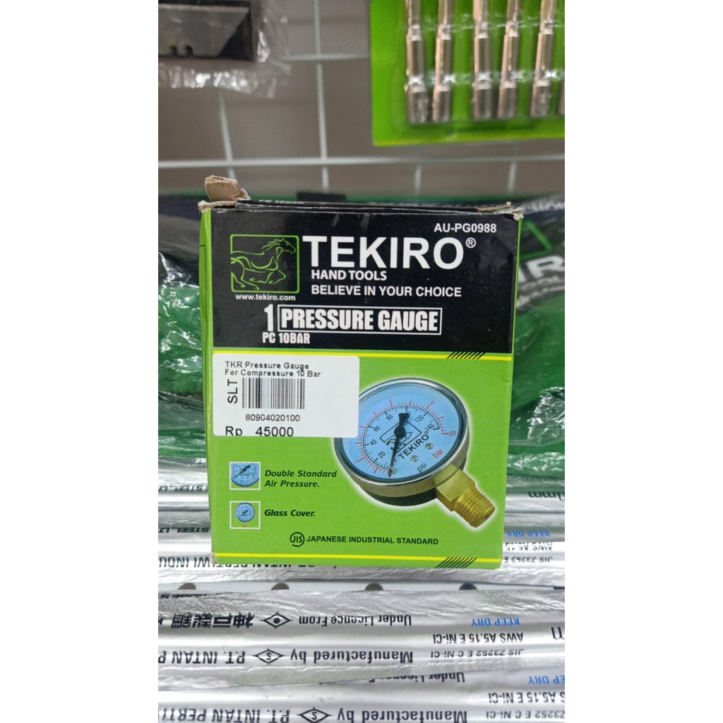 Tekiro Pressure Gauge 10 Bar
