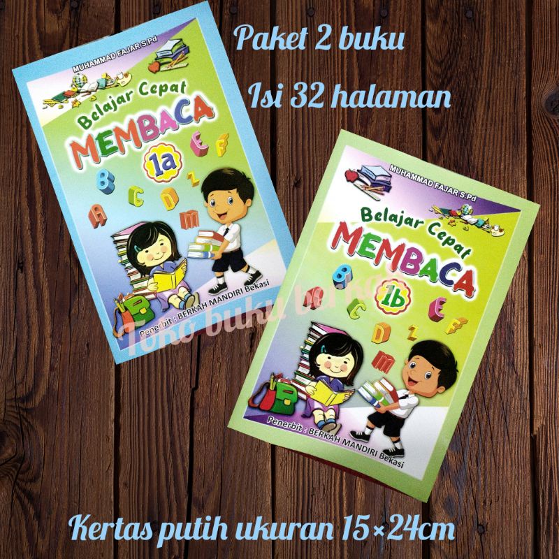 buku belajar cepat membaca paket 2 buku 1a &amp;1b 32 halaman