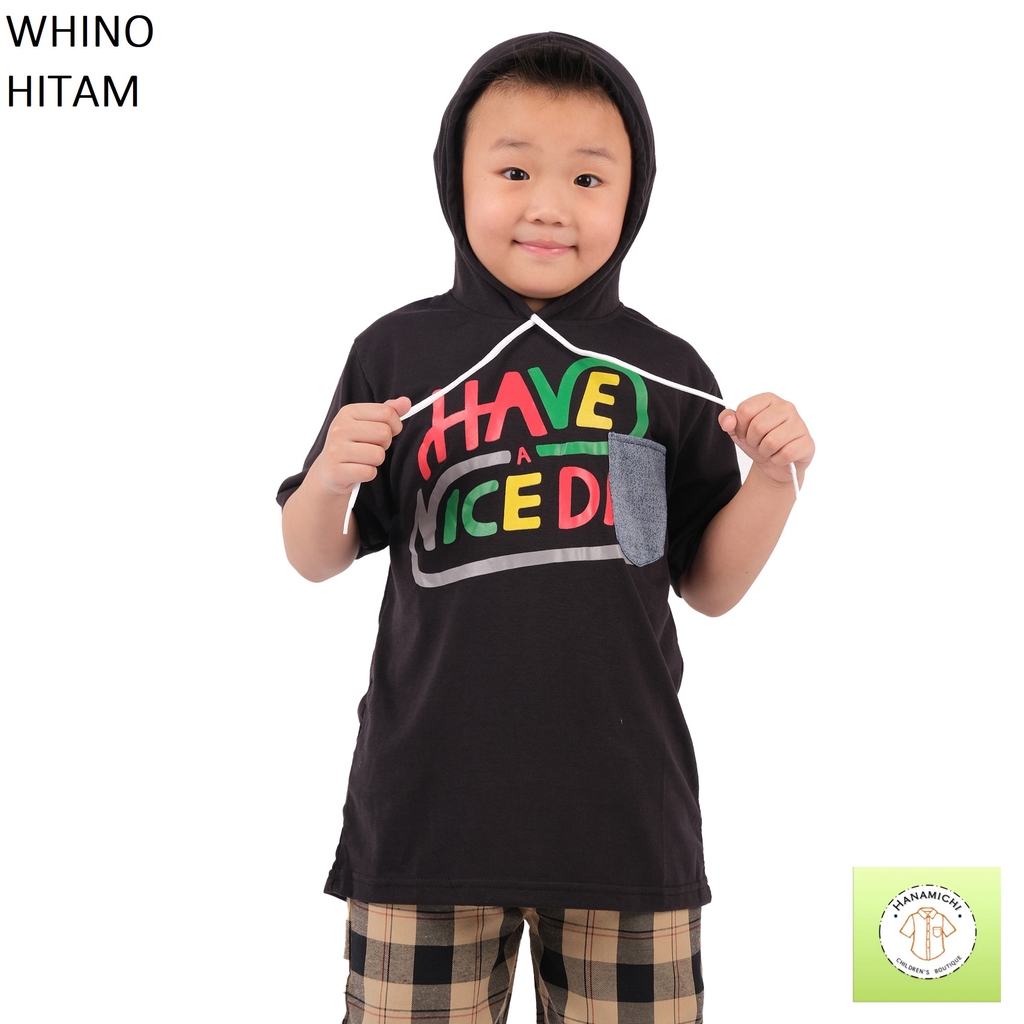 Hanamichi WHINO Hoodie Anak Sablon Lengan Pendek