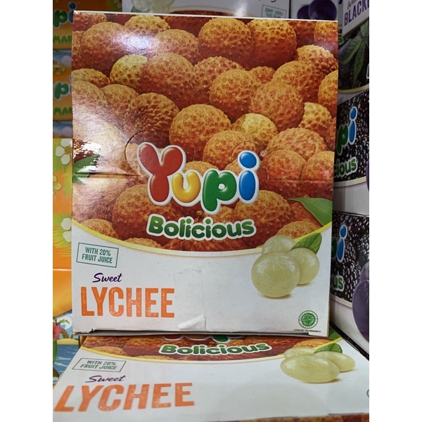 

Yupi Bolicious Lychee Leci 1 Box isi 24 Pcs