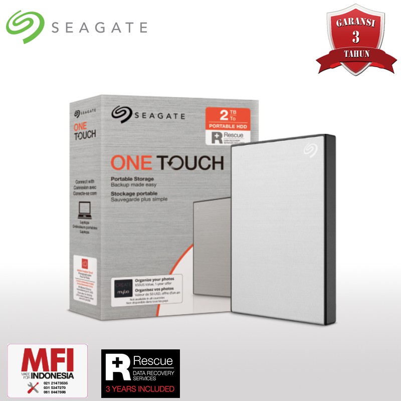 Seagate One Touch HDD - Hardisk Eksternal 2TB - ( Pengganti Seagate Backup Plus )-6