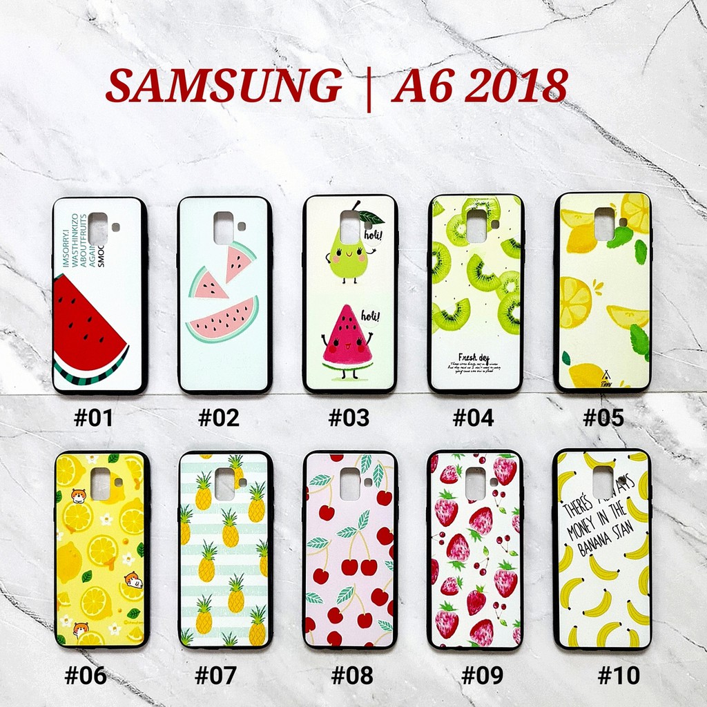 [ BUY 1 GET 1 FREE ] FFE - SAMSUNG A6 2018 A6 PLUS J1 ACE J3 2015 2016 J4 2018 J5 2015 J6 2018 | FRUIT Soft Hard Case Emboss UV Glossy