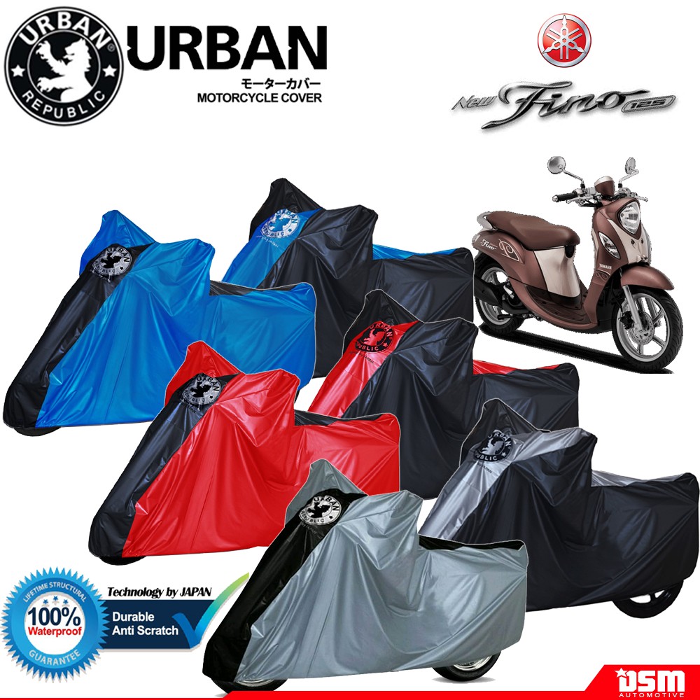 Urban / Cover Motor Yamaha Fino 100% Waterproof / Aksesoris Motor Fino / Cover Motor Premium  / DSM