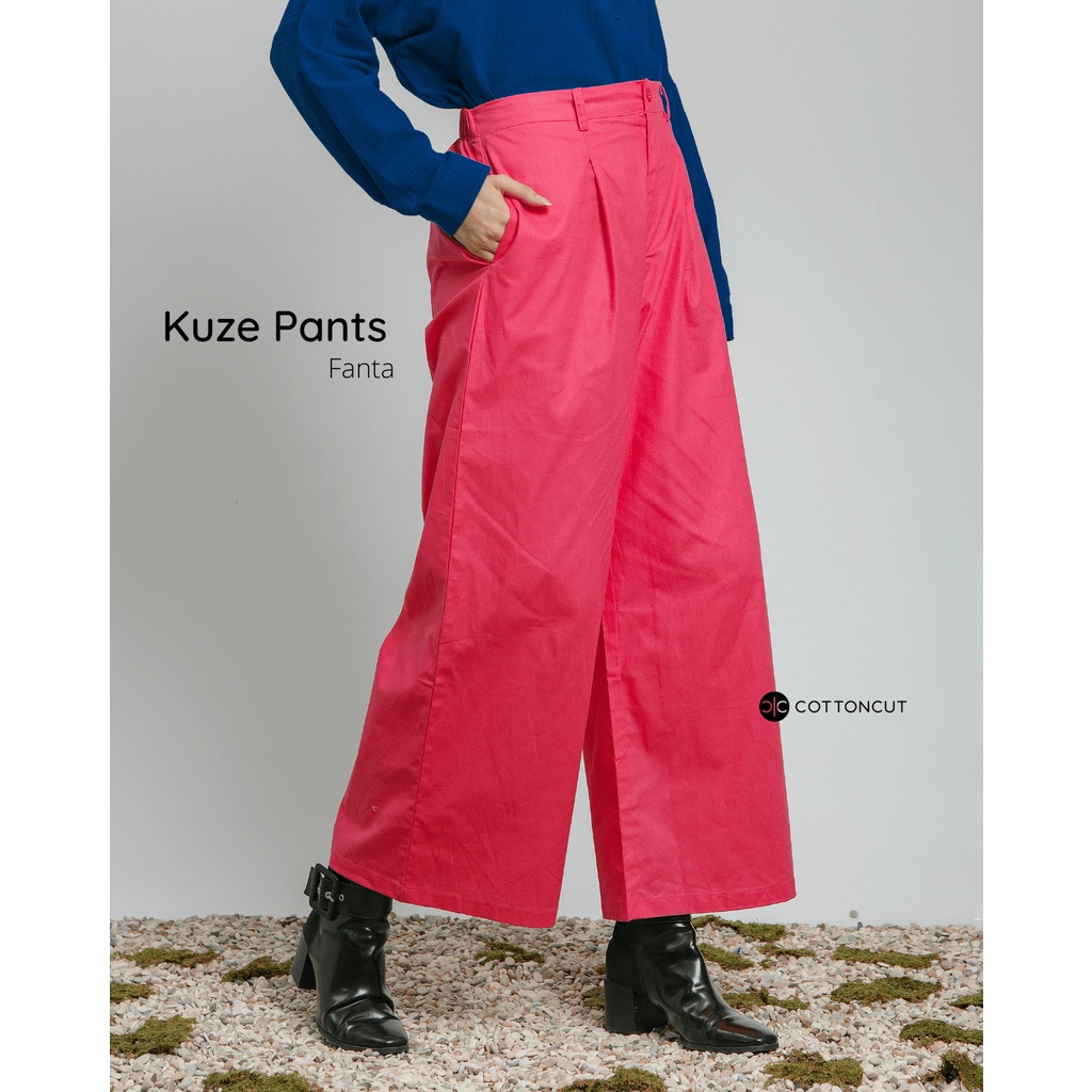 Cottoncut Kuze Pants Highwaist Pants Celana Wanita