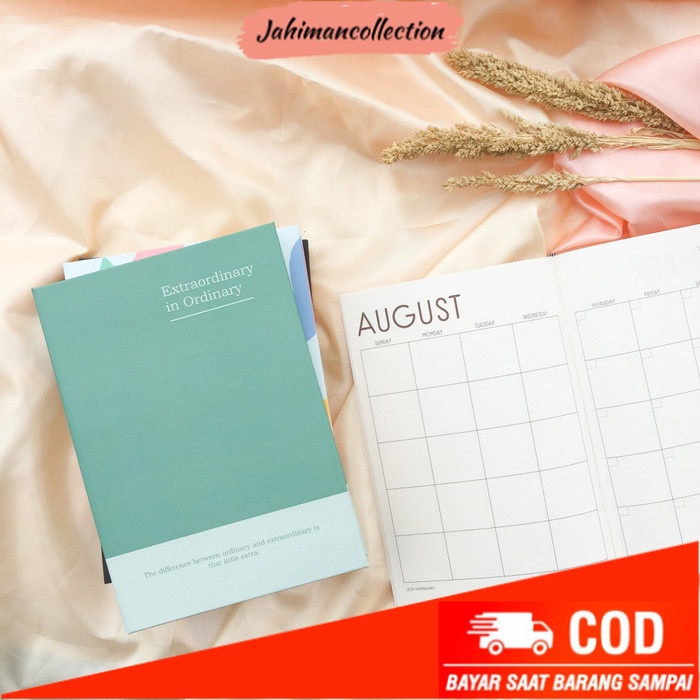 

✨ BISA COD ✨ Notebook Agenda, Polos dan dotted Extraordinary - A5 Hard Agenda