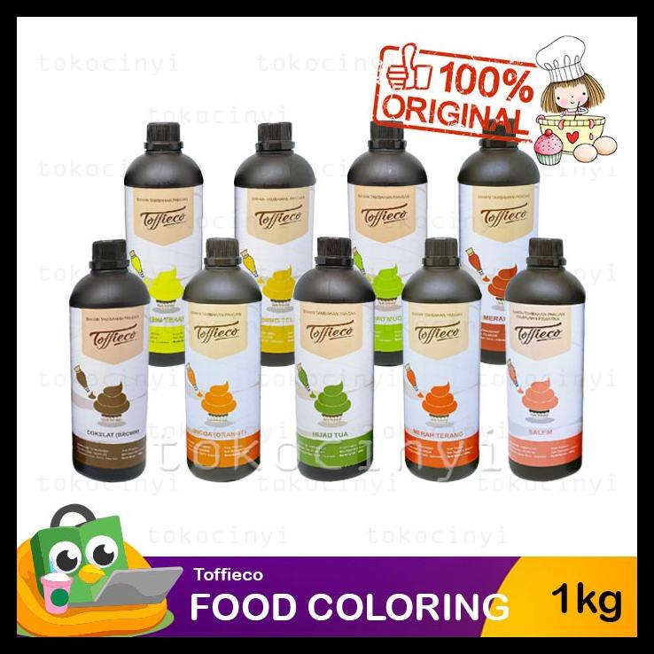 

TERBARUU!! Toffieco Food Color / Colour / Coloring 1 kg PROMO