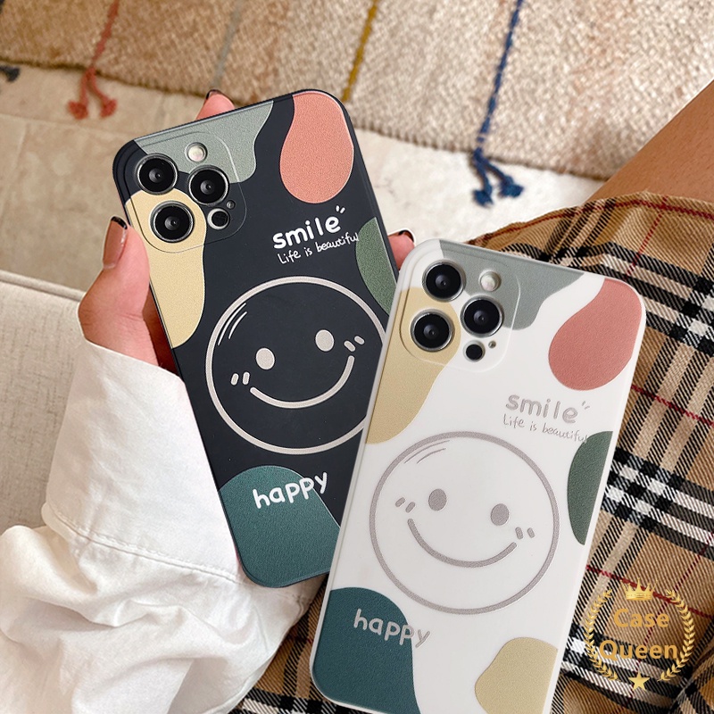 Soft Case Tpu Motif Smile Untuk Samsung A13 A53 A22 A03 A32 A03S A33 A52 A50 F22 M12 M32 A71 A10S A20S A30S A72 A11 A51 A52 A70 A51 A3S