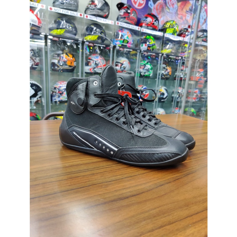 ALPINESTARS AST-1 SHOES BLACK WHITE SIZE 42 SALE
