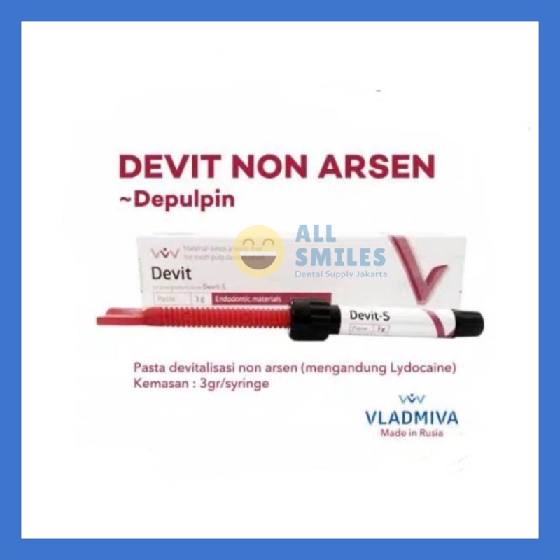 Devit S devit ars devitalisasi pulpa arsen non arsen devitec depulpin medikamen endo root canal