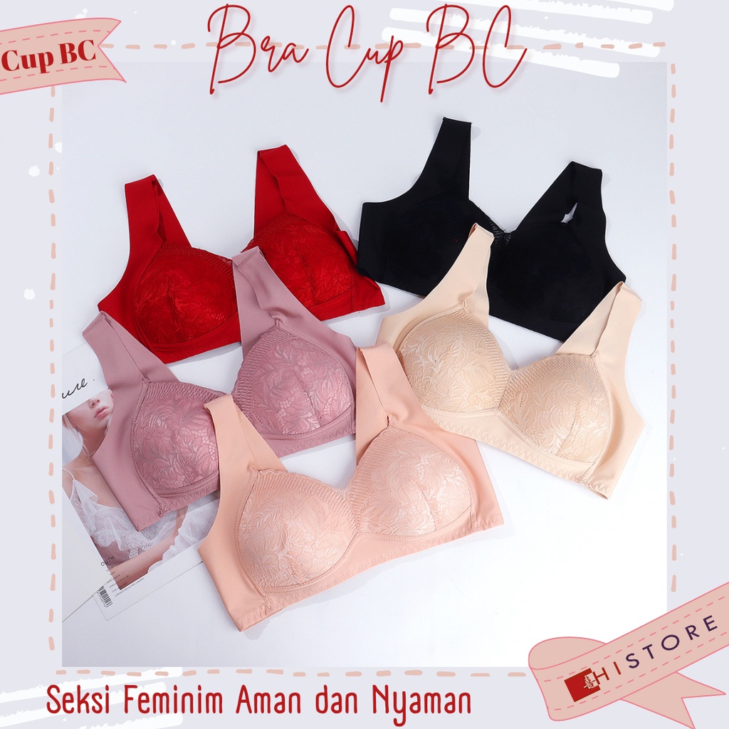 [HI] Bra BH Fashion Wanita Cup 3/4BC Bra wanita Premium BH Busa Tipis Tanpa Kawat Sangat Nyaman 927