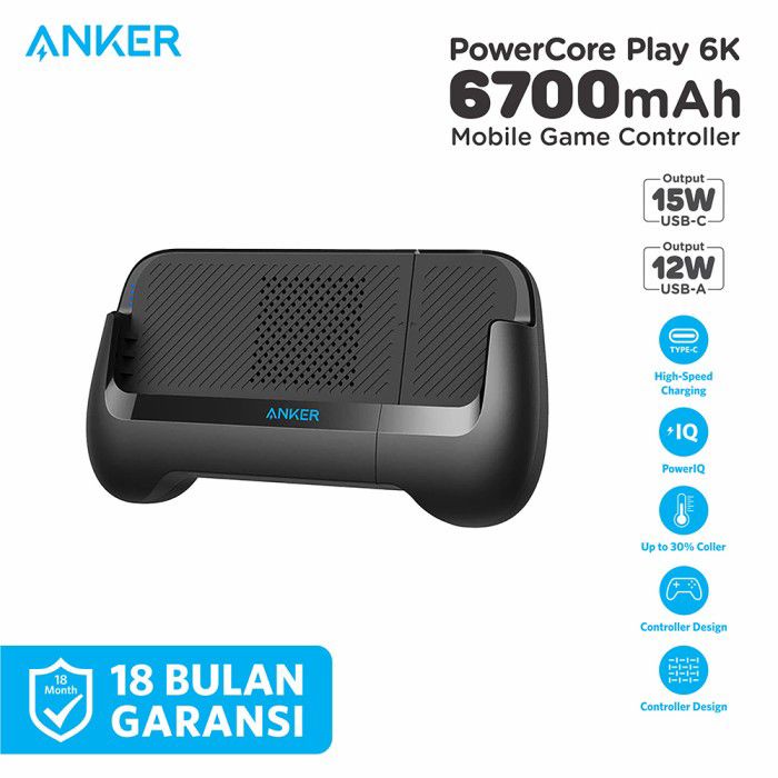 Anker PowerCore Play 6.700 mAh Gamepad Powerbank - SKU : A1254