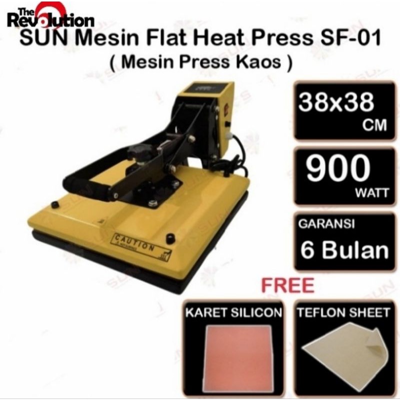 Mesin Press Kaos 38 x 38 SF series press kaos 38x38 Mesin Press DTF