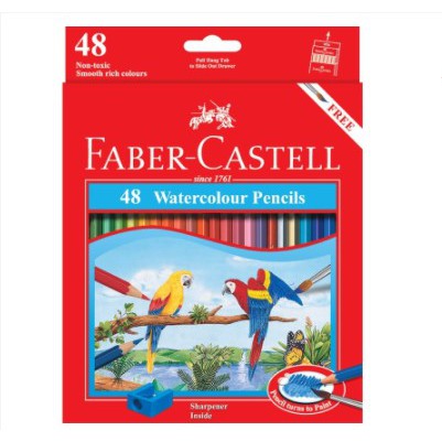 

Pensil Warna Faber Castell 48 Water Colour Pancils Free Kuas