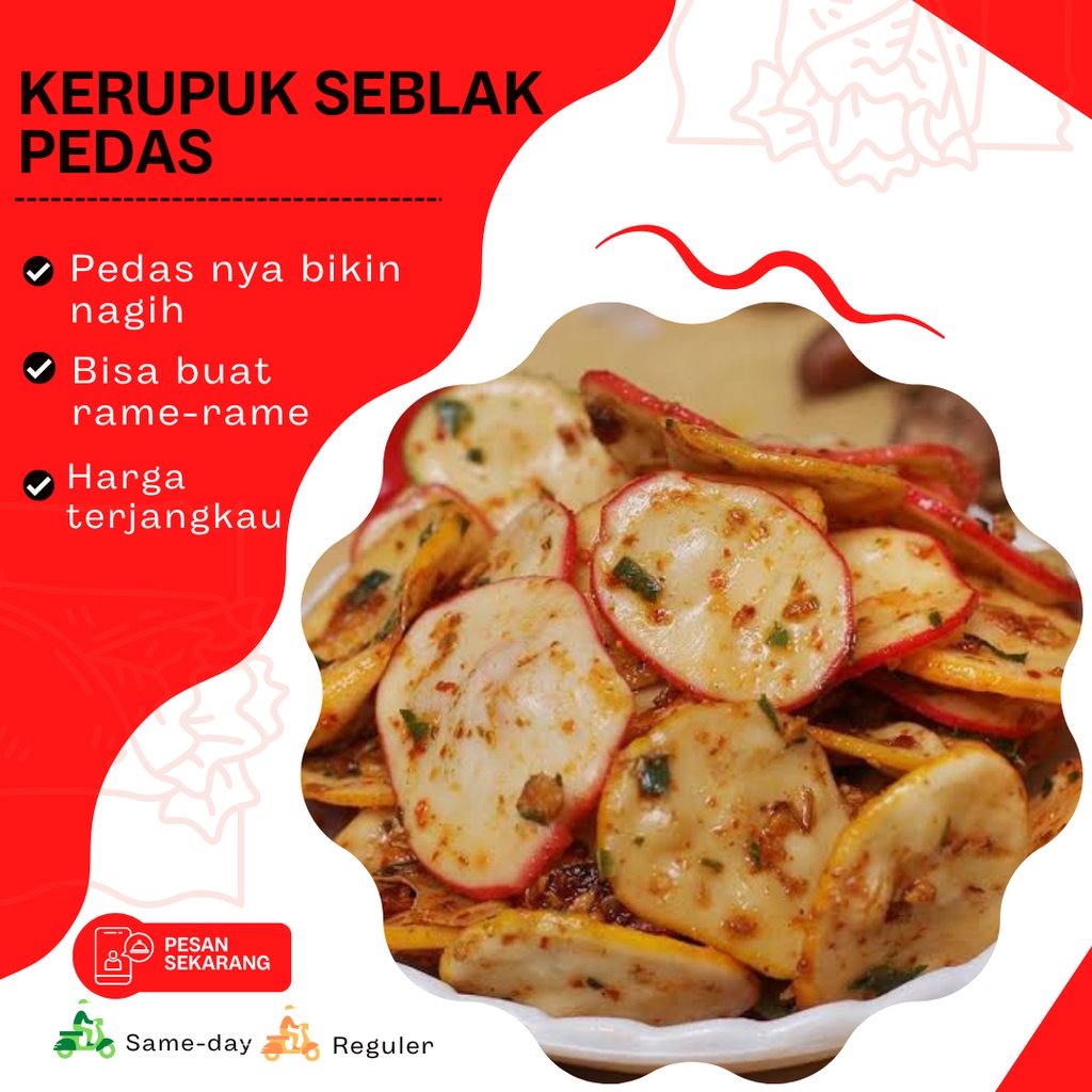 

Kerupuk Seblak Daun Jeruk Pedas Kering Enak Gurih Cabe Asli Renyah 100 300 500 Gram