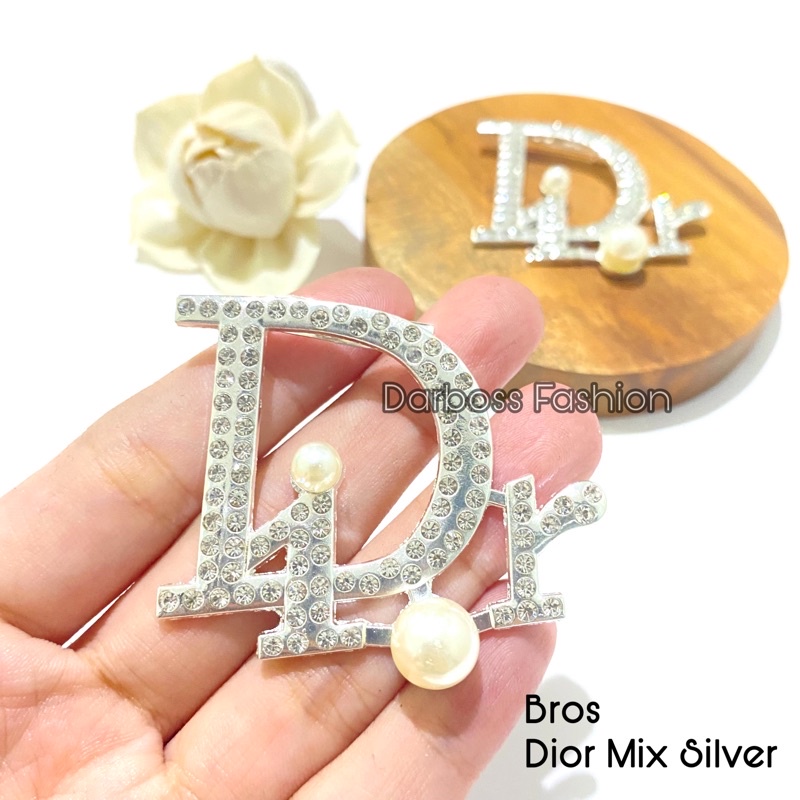(part 1) Bros Jilbab / Bros Bahu / Bros Dada / Bros Dagu / Bros Kecil / Brooch / Bros Pin / Bros Mewah / Bros Premium / Bros Mutiara / bros button / bros B-Dior Mix Silver