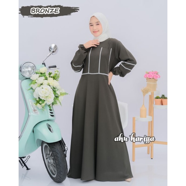 Jual SANDRIANA Dress Ori AKU KARISSA/Gamis Aku Karissa/Gamis Polos