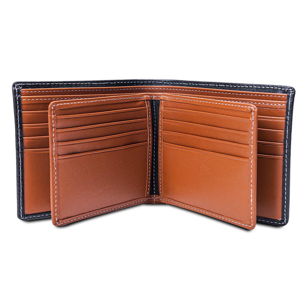 JFR Fashion Dompet Pria Bahan Kulit Asli JS-06 Tekstur Nafa Pori-2