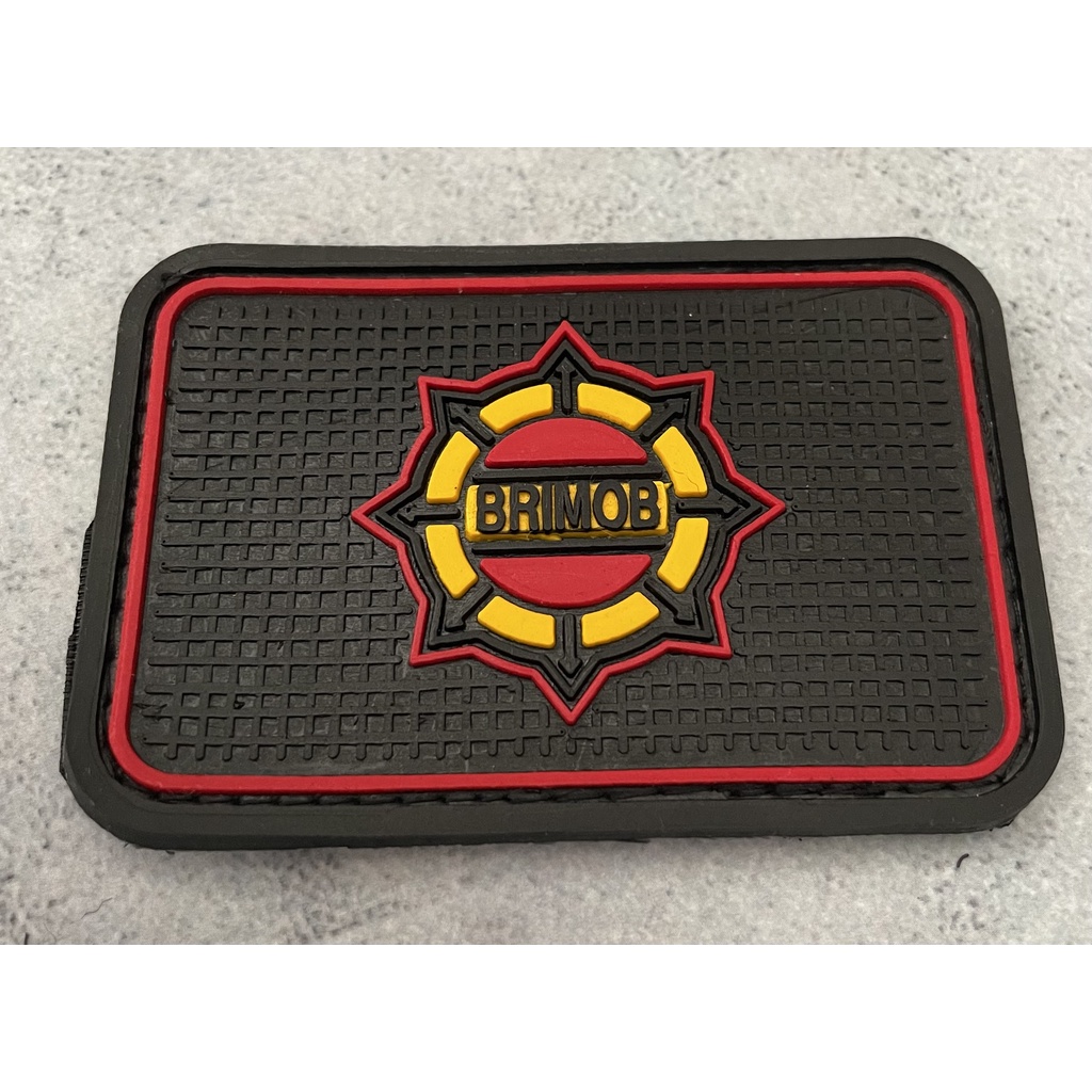 Patch Roda Gila Brimob (Kotak) - Patch Velcro Brimob - Prepetan