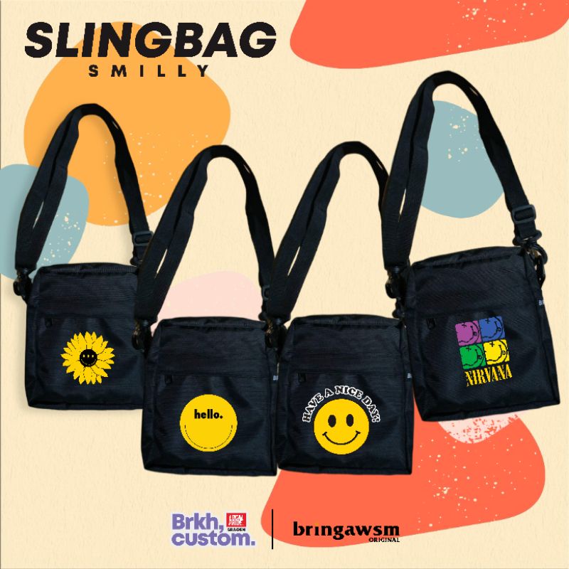 TAS DISTRO SMILEY | TAS MURAH SOLO | TAS POLOS | TAS BANDUNG | BRKHCUSTOM