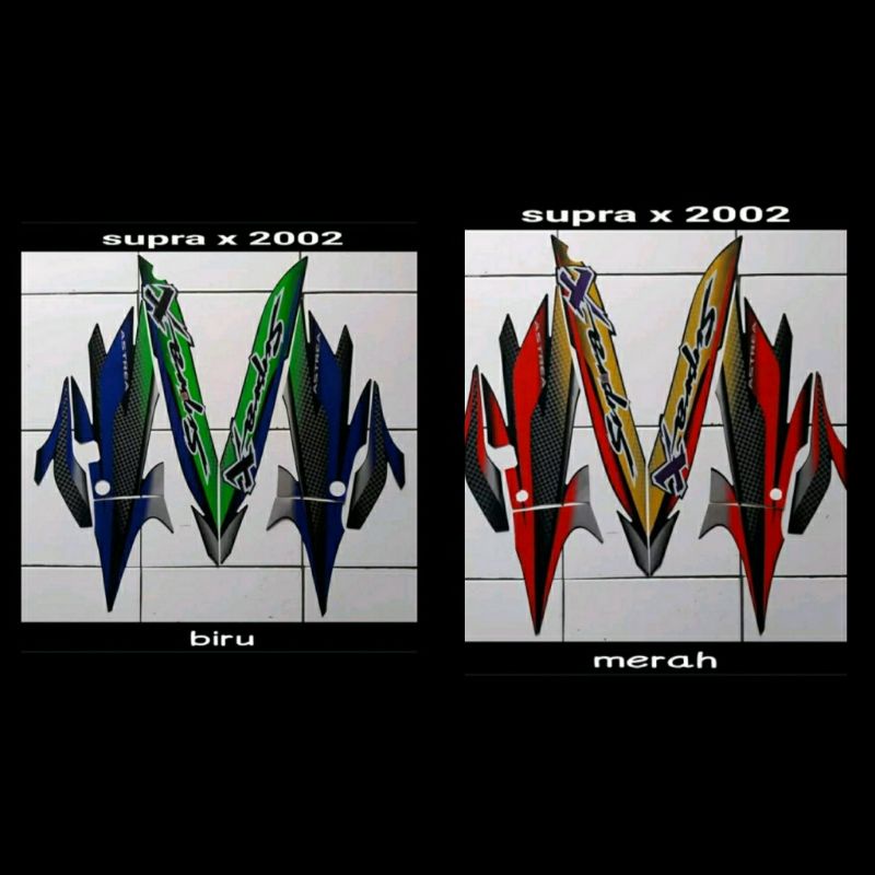 STRIPING LIST BODY MOTOR SUPRA X 2002