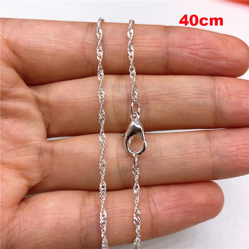 1pc Kalung Choker Clavicle Rantai 40cm Untuk Wanita