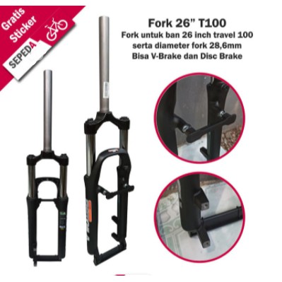 Fork RST GILA 26 T100 Garpu Sepeda Suspension Spring Coil Preload