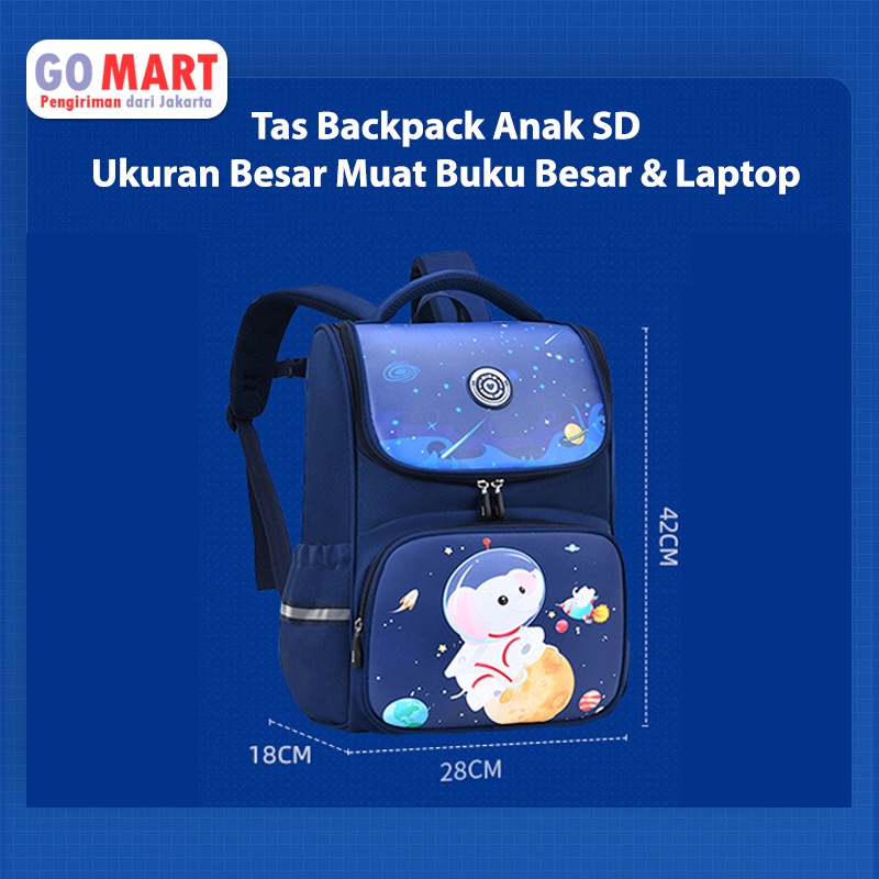 Tas Sekolah Anak Import Premium High Quality Terbaru - Tas Ransel Anak Besar Motif Karakter Lucu - Tas Backpack Anak Sekolah SD - Tas Anak Karakter Unicorn Frozen Elsa - Tas Anak Karakter Astronot Ultraman - Backpack Anak Sekolah Unisex - BK15