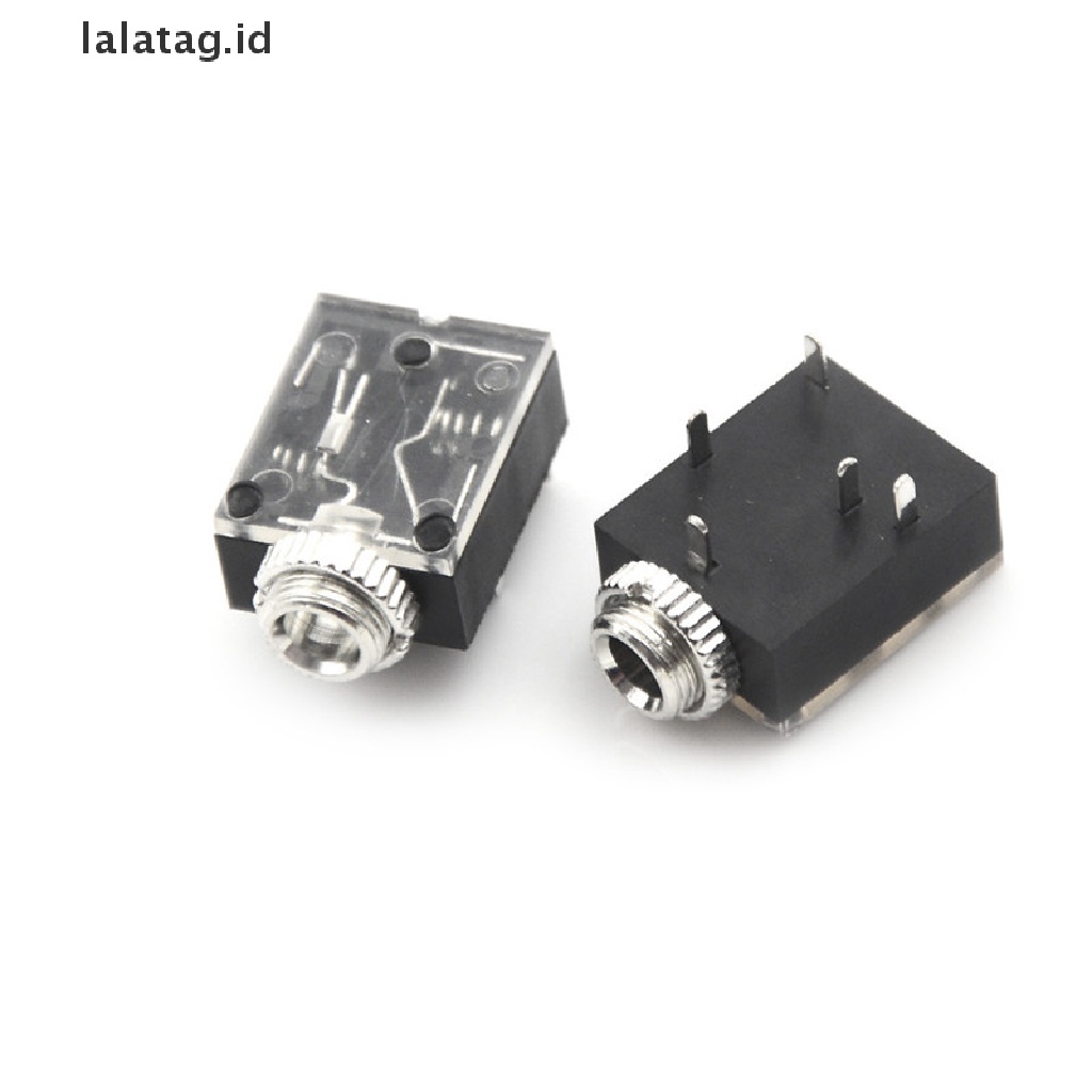 5 Pcs 5 Pin 3.5mm Audio Mono Jack Socket PCB Panel Mount Headphone