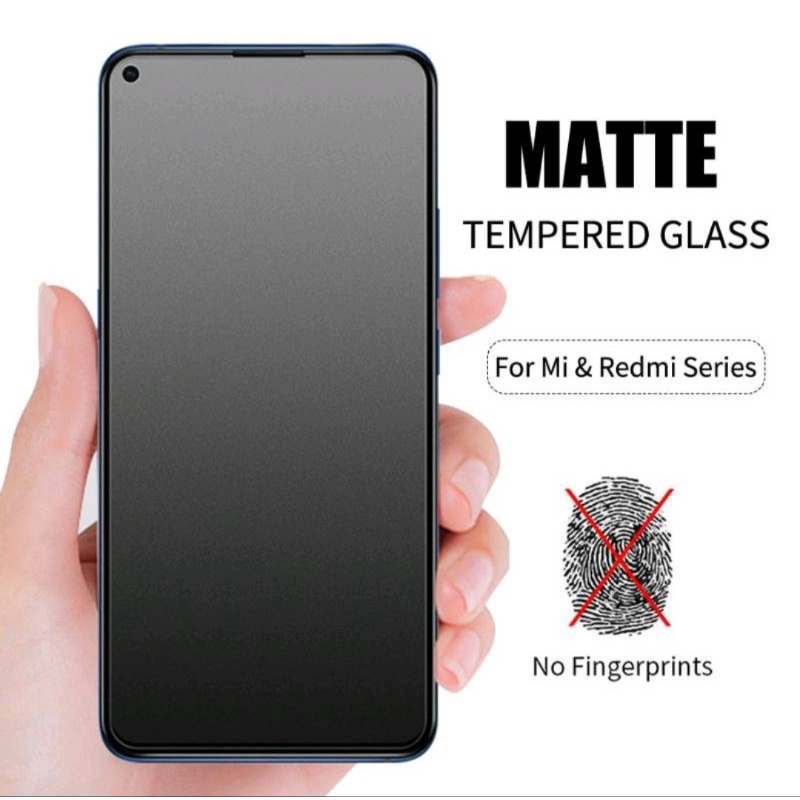 Matte Glass 9H Anti Glare Samsung M40 / M50 / M11 / M12 / M21 / M21prime / M21S / M31 / M31prime / M31S / M51   Tempered Glass Full Layar/Anti Minyak