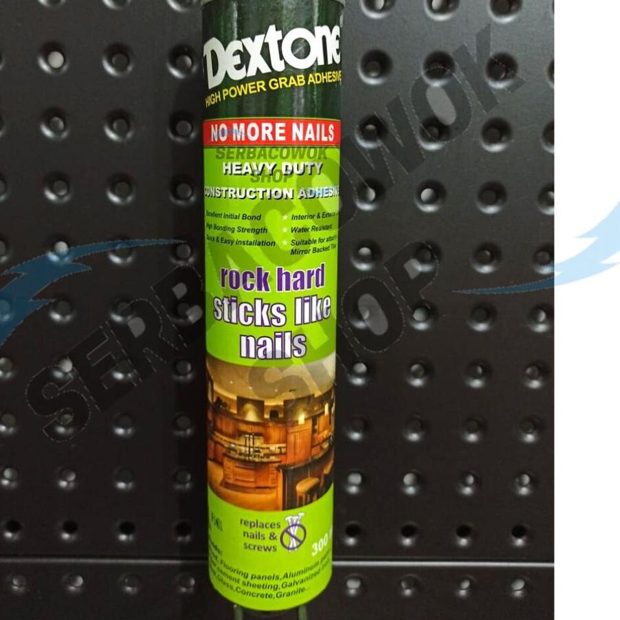 

Dextone No More Nails Heavy Duty Lem Konstruksi 300 ml Lem Serbaguna Ter <