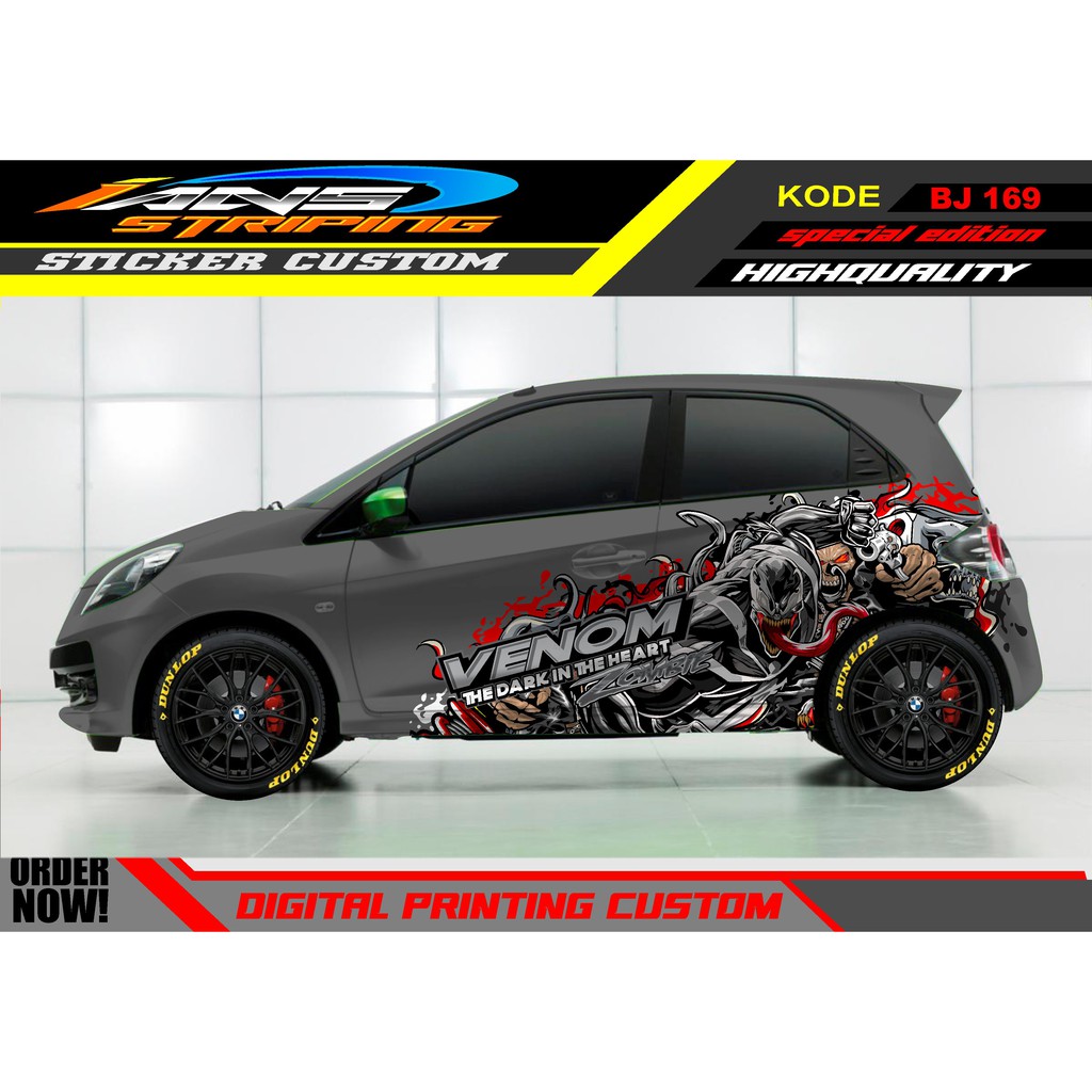 DECAL STICKER MOBIL BRIO VENOM