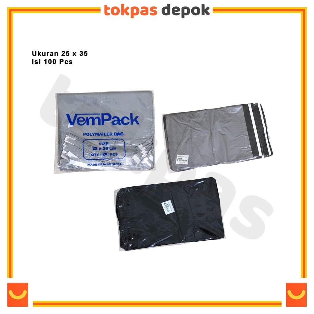 

Plastik Polymailer 25 x 35 Isi 100 pcs Plastik Packing Warna BY-023