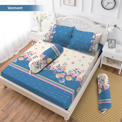 [ Baru ] Sprei Rosanna Vito Motif Vermont, Modelista, Gardenia, Chibi Bts - Fitted - Variasi