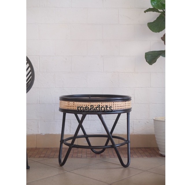 meja rotan - blake rattan table