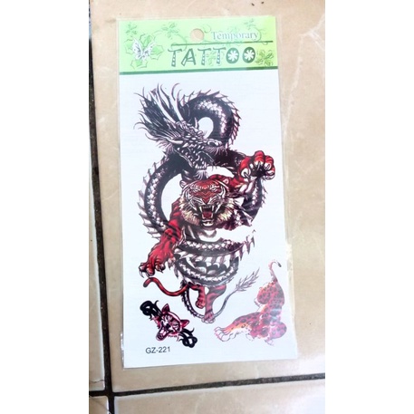 stiker tato mainan*gambar macan