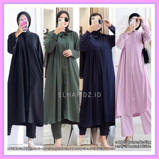 Setelan Tie Dye One Set Rayon Kekinian Aike Setcel Jumbo Ld 130 New Setelan Long Tunik Polos Jumbo /