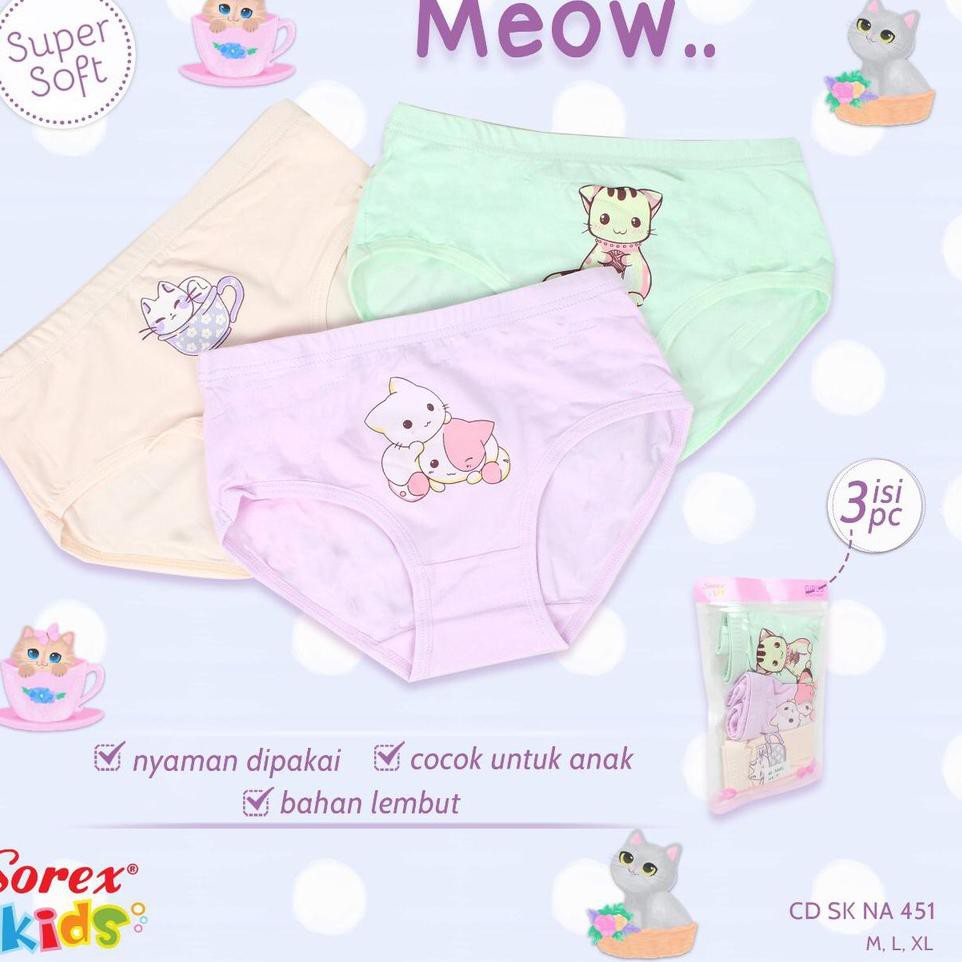 ☏ SOREX KIDS GIRL SK NA 470; NA 471; NA401; CD CELANA DALAM SEGITIGA ANAK PEREMPUAN SoREX BOBA ❃
