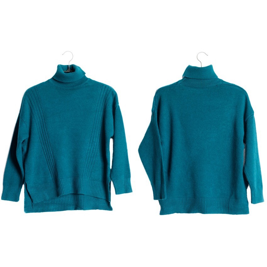 [baju wanita korea]  Baju Sweater Turtleneck Turtle Neck Rajut Polos Korea Import