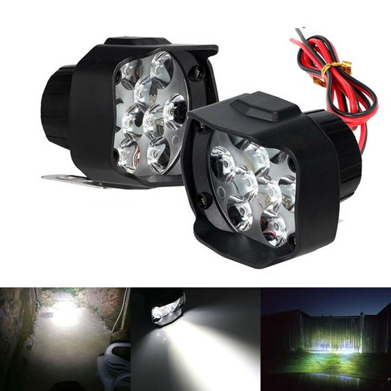 BARU LAMPU TEMBAK SOROT 9 MATA UNTUK MOBIL DAN MOTOR SPOT LIGHT TERANG WATERPROOF