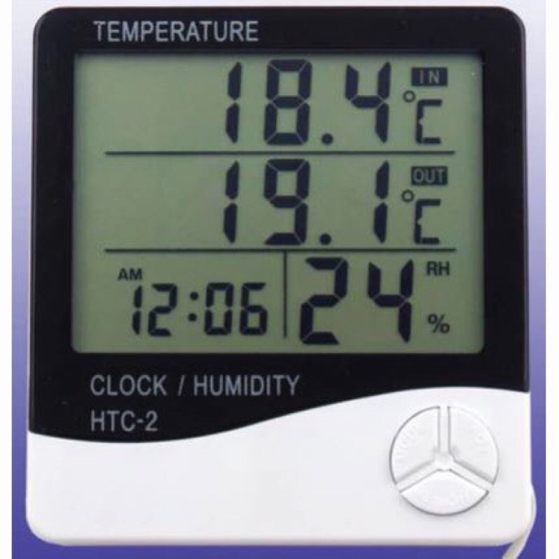 Taffware Digital Temperature, Humidity Meter with Clock Alarm, Calender