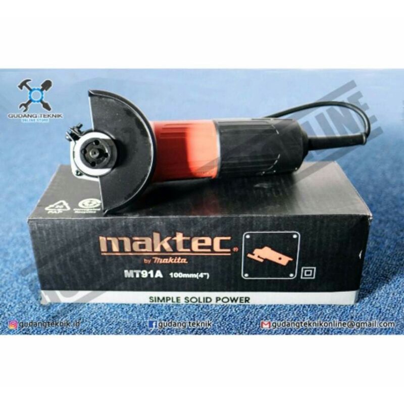 MESIN GERINDA MAKTEC MT 91 A / ANGLE GRINDER MAKTEC MT91A / MESIN GERINDA MURAH DAN BERKUALITAS