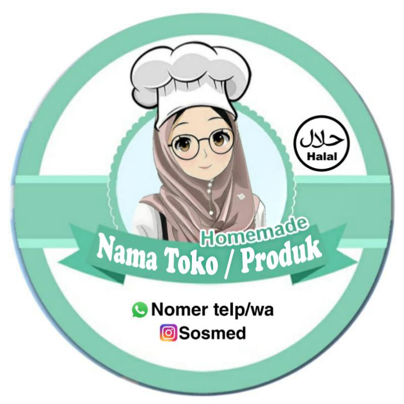 

(MINIMAL ORDER 100 PCS) Stiker Produk Kemasan Snack / Cake / Pastry