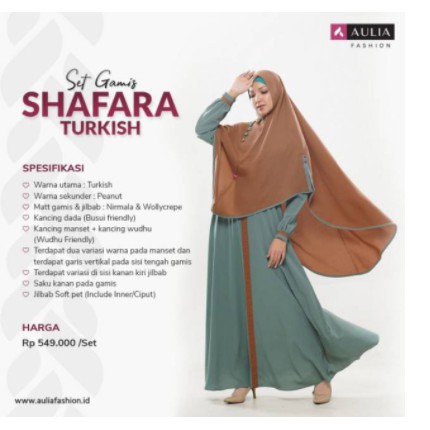 SALE AULIA FASHION GAMIS / Gamis Aulia Kayseri Grey Coral / GAMIS SET AULIA GAMIS AULIA KAYSERI BLOO