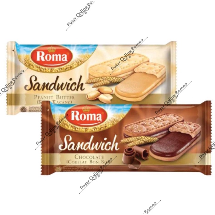 

Roma Sandwich Chocolate Peanut Butter 216 Gram