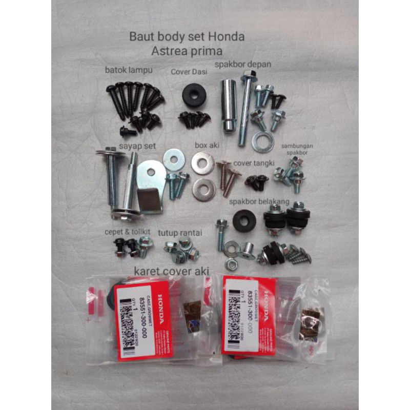 Baut body set honda astrea prima