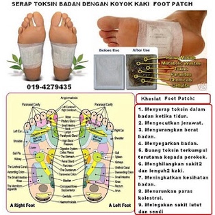 koyo kaki Kinoki detox Menghilangka rasa sakit dan nyeri meredakan sakit kepala1 box isi 10 pcs