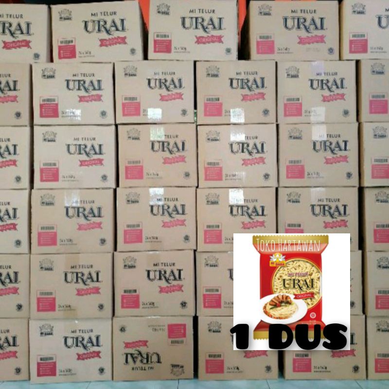 Mie Urai Original Burung Dara dus | karton isi 24pc | Mie telur urai merah | Mie urai original